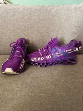 Just So So Purple Athletic Sneakers, Size 8.5